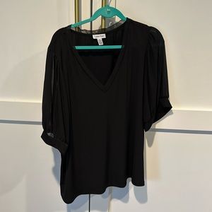 Black Calvin Klein stretchy shirt